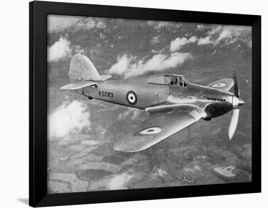 Prototype Hawker Hurricane Being Test Flown by Flight Lieutenant Pws Bulman, C1935-null-Framed Giclee Print