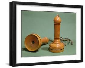 Prototype Telephone Design, 1873-Alexander Graham Bell-Framed Giclee Print