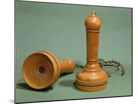 Prototype Telephone Design, 1873-Alexander Graham Bell-Mounted Giclee Print