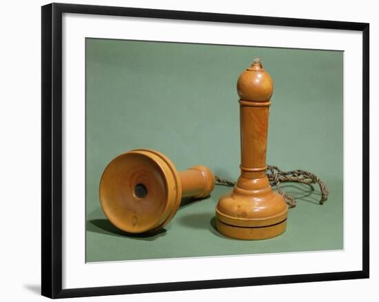 Prototype Telephone Design, 1873-Alexander Graham Bell-Framed Giclee Print