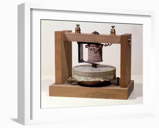 Prototype Telephone Design, 1873-Alexander Graham Bell-Framed Giclee Print