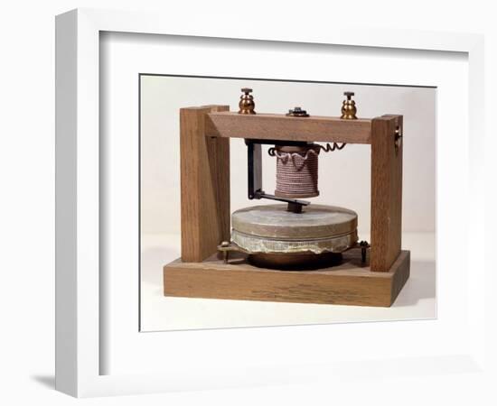 Prototype Telephone Design, 1873-Alexander Graham Bell-Framed Giclee Print