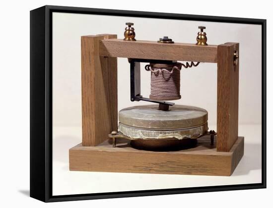 Prototype Telephone Design, 1873-Alexander Graham Bell-Framed Stretched Canvas