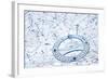 Protractor on the Background of Mathematical Formulas and Algorithms-Andrey Armyagov-Framed Photographic Print