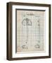 Protractor T-Square Patent-Cole Borders-Framed Art Print