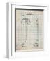 Protractor T-Square Patent-Cole Borders-Framed Art Print