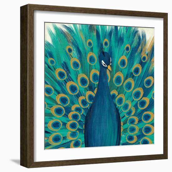 Proud as a Peacock I-Veronique Charron-Framed Art Print