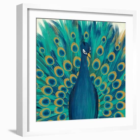 Proud as a Peacock I-Veronique Charron-Framed Art Print