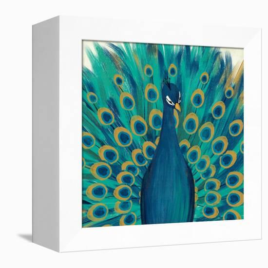 Proud as a Peacock I-Veronique Charron-Framed Stretched Canvas