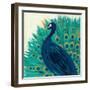Proud as a Peacock II-Veronique Charron-Framed Art Print