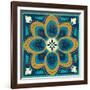 Proud as a Peacock Tile I-Veronique Charron-Framed Art Print