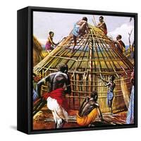 Proud Giants of Africa: the Batushi-English School-Framed Stretched Canvas