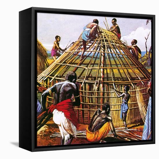 Proud Giants of Africa: the Batushi-English School-Framed Stretched Canvas