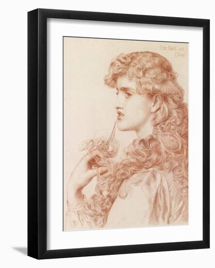 Proud Maisie, 1903 (Pencil and Red Chalk on Paper)-Anthony Frederick Augustus Sandys-Framed Giclee Print