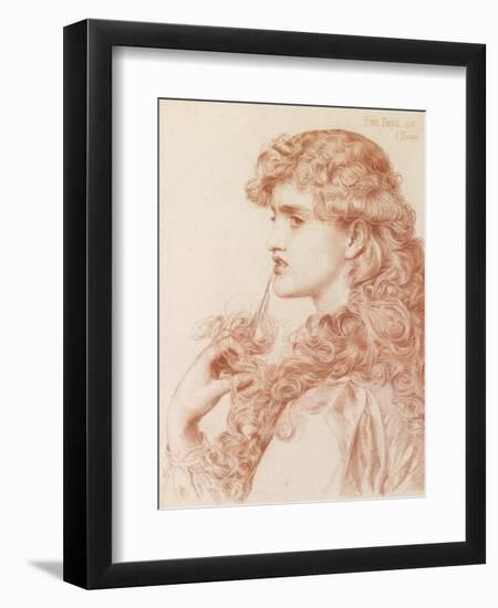 Proud Maisie, 1903 (Pencil and Red Chalk on Paper)-Anthony Frederick Augustus Sandys-Framed Giclee Print