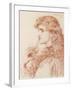 Proud Maisie, 1903 (Pencil and Red Chalk on Paper)-Anthony Frederick Augustus Sandys-Framed Giclee Print