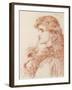 Proud Maisie, 1903 (Pencil and Red Chalk on Paper)-Anthony Frederick Augustus Sandys-Framed Giclee Print