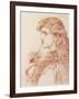 Proud Maisie, 1903 (Pencil and Red Chalk on Paper)-Anthony Frederick Augustus Sandys-Framed Giclee Print