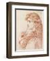 Proud Maisie, 1903 (Pencil and Red Chalk on Paper)-Anthony Frederick Augustus Sandys-Framed Premium Giclee Print