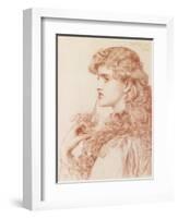 Proud Maisie, 1903 (Pencil and Red Chalk on Paper)-Anthony Frederick Augustus Sandys-Framed Premium Giclee Print