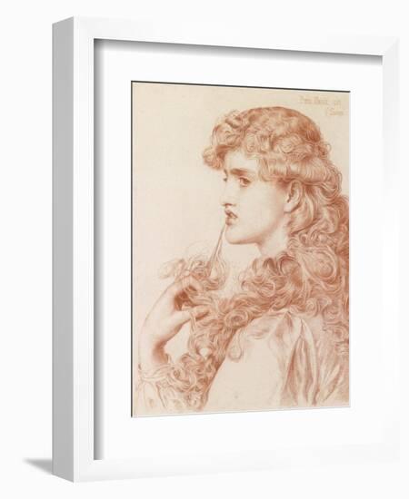 Proud Maisie, 1903 (Pencil and Red Chalk on Paper)-Anthony Frederick Augustus Sandys-Framed Premium Giclee Print