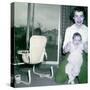 Proud New Mother with Baby, Ca. 1956-null-Stretched Canvas