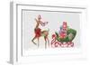 Proud Reindeer with Gifts-PI Studio-Framed Art Print