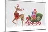 Proud Reindeer with Gifts-PI Studio-Mounted Art Print