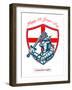 Proud to Be English Happy St George Day Shield Card-patrimonio-Framed Art Print