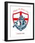 Proud to Be English Happy St George Day Shield Card-patrimonio-Framed Art Print