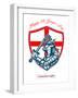 Proud to Be English Happy St George Day Shield Card-patrimonio-Framed Art Print