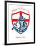 Proud to Be English Happy St George Day Shield Card-patrimonio-Framed Art Print