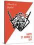 Proud to Be English Happy St George Greeting Card-patrimonio-Stretched Canvas