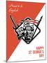 Proud to Be English Happy St George Greeting Card-patrimonio-Mounted Art Print