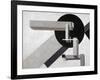 Proun 1 D, 1919-Eliezer Markowich Lissitzky-Framed Giclee Print