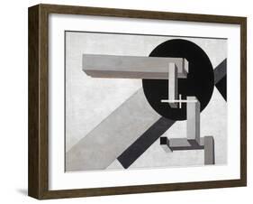 Proun 1 D, 1919-Eliezer Markowich Lissitzky-Framed Giclee Print