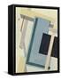 Proun 4 B, 1919-1920-El Lissitzky-Framed Stretched Canvas