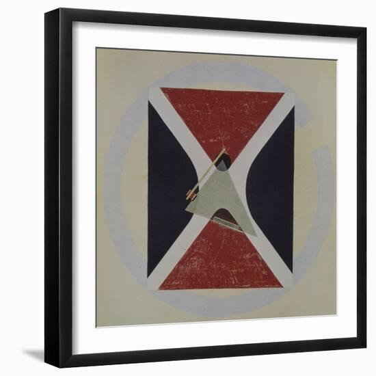 Proun 43, 1924-El Lissitzky-Framed Giclee Print