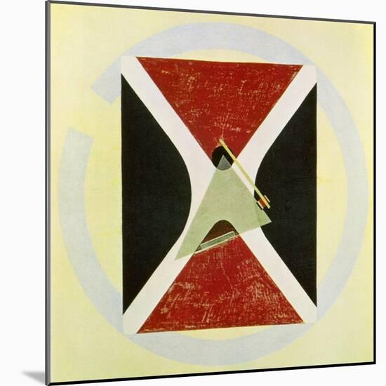 Proun 43, 1924-El Lissitzky-Mounted Giclee Print