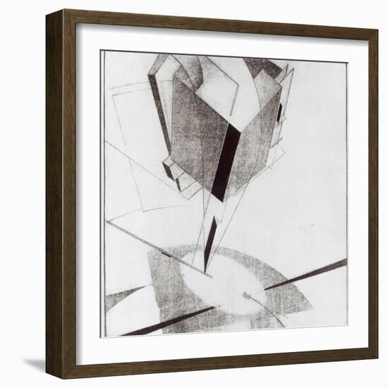 Proun 5 A, 1919-El Lissitzky-Framed Giclee Print