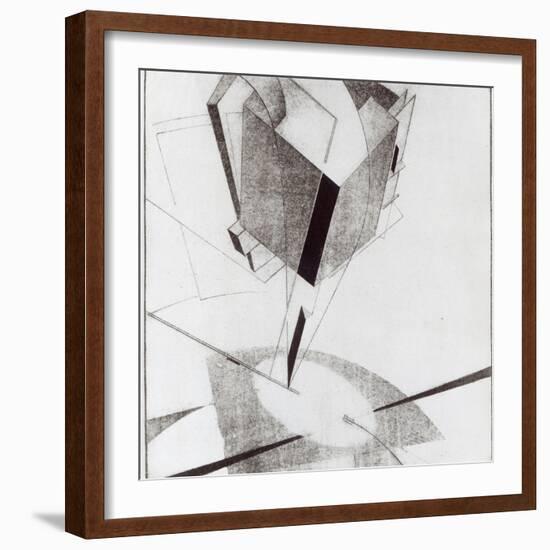 Proun 5 A, 1919-El Lissitzky-Framed Giclee Print