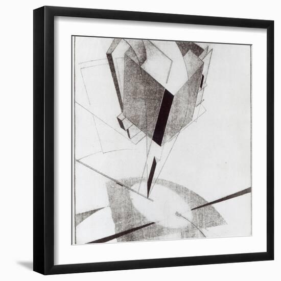 Proun 5 A, 1919-El Lissitzky-Framed Giclee Print