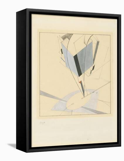 Proun 5-El Lissitzky-Framed Stretched Canvas