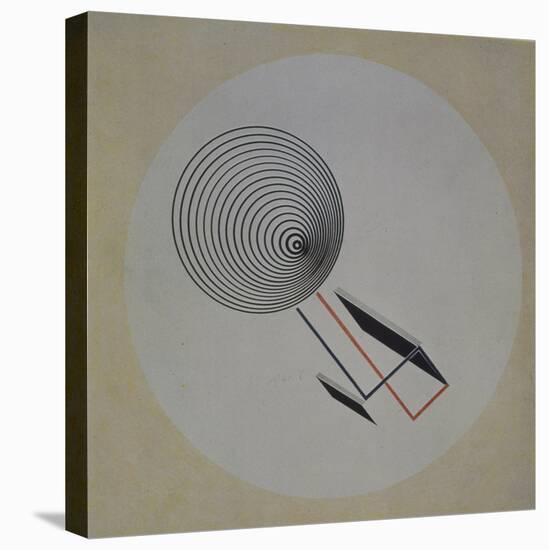 Proun 93. Floating Spiral, 1924-El Lissitzky-Stretched Canvas