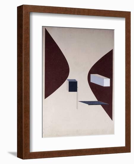 Proun N 90 (Ismenbuch), 1925-El Lissitzky-Framed Giclee Print