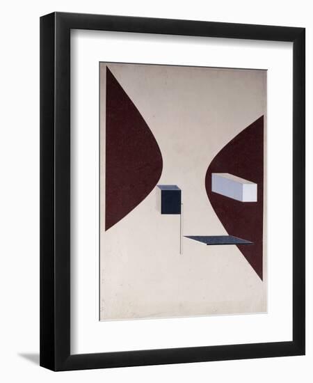 Proun N 90 (Ismenbuch), 1925-El Lissitzky-Framed Giclee Print