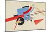 Proun. Street Decoration Design, 1921-El Lissitzky-Mounted Giclee Print