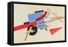 Proun. Street Decoration Design, 1921-El Lissitzky-Framed Stretched Canvas