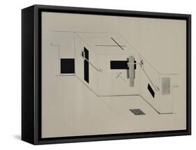 Proun-El Lissitzky-Framed Stretched Canvas