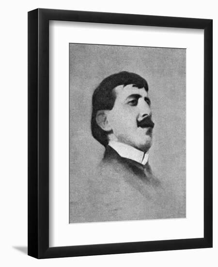 Proust (Age 51)-Jean-Louis Vaudoyer-Framed Art Print